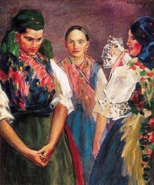 Girls In Their Sunday Best, About 1930 - view 1