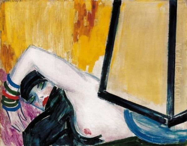 Nude With Blue Lamp - view 1