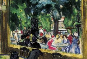 Restaurant On The Promenade by Janos Vaszary