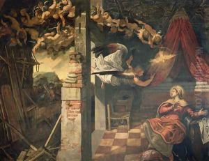 The Annunciation 2 by Jacopo Tintoretto (Robusti)