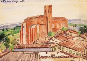 The Dome Of Siena by Janos Vaszary
