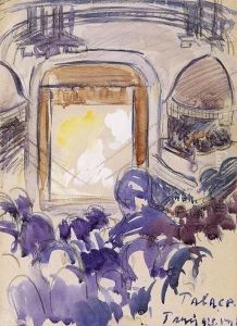 The Palace Theatre In Paris by Janos Vaszary