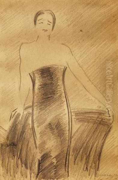 Woman In A Gown - view 1