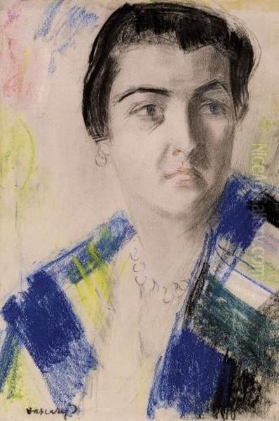 Lady With A Scarf - view 1