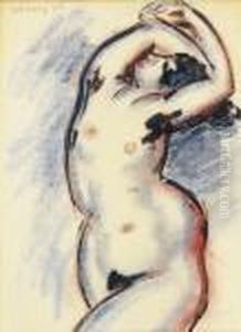 Nude by Janos Vaszary