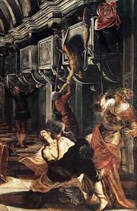 St Mark Working Many Miracles (detail) by Jacopo Tintoretto (Robusti)