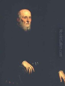 Portrait of Alvise Cornaro by Jacopo Tintoretto (Robusti)