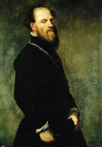 The Man with the Gold Chain, c.1550 by Jacopo Tintoretto (Robusti)