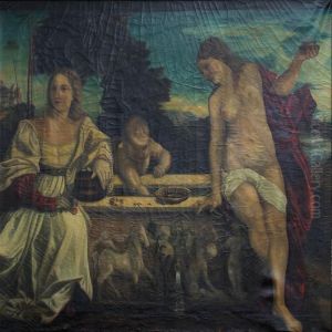 Divine And Earthly Love by Tiziano Vecellio (Titian)