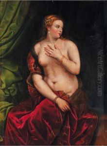 La Venus Au Miroir by Tiziano Vecellio (Titian)