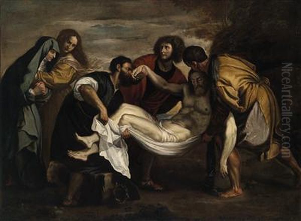 The Entombment Of Christ by Tiziano Vecellio (Titian)