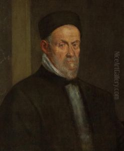 A Portrait Of A Gentleman, Bust-length by Tiziano Vecellio (Titian)