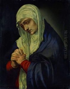La Vierge En Priere by Tiziano Vecellio (Titian)