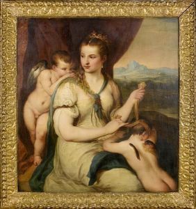 Venus Blinding Love by Tiziano Vecellio (Titian)
