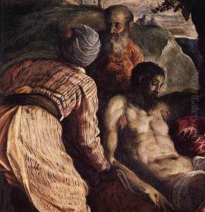 Christ Carried to the Tomb (detail) by Jacopo Tintoretto (Robusti)