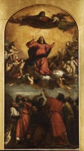Assunzione Della Vergine by Tiziano Vecellio (Titian)