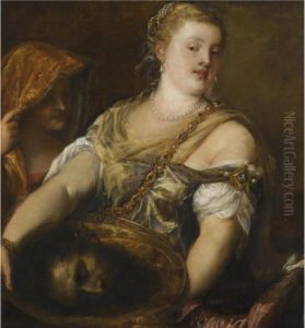 Salome With The Head Of John The Baptist by Tiziano Vecellio (Titian)
