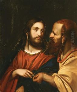 Tribute Money by Tiziano Vecellio (Titian)