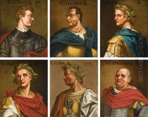 Set Of Six Portraits Of Emperors by Tiziano Vecellio (Titian)