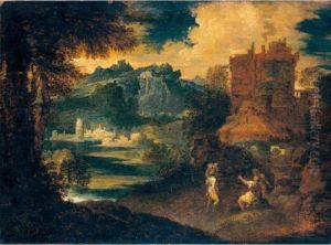 Paesaggio Con Figure by Tiziano Vecellio (Titian)