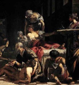 St Roch in the Hospital (detail 3) by Jacopo Tintoretto (Robusti)