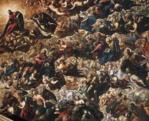 Paradise (detail 2) by Jacopo Tintoretto (Robusti)
