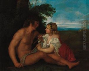 The Three Stages Of Man - A Detail by Tiziano Vecellio (Titian)