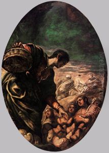 Elisha Multiplies the Bread by Jacopo Tintoretto (Robusti)