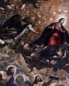 Paradise (detail 3) by Jacopo Tintoretto (Robusti)