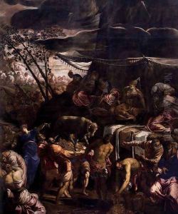 Moses Receiving the Tables of the Law (detail 2)
