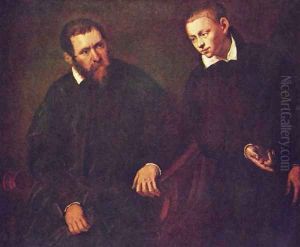 Double portrait of two men by Jacopo Tintoretto (Robusti)