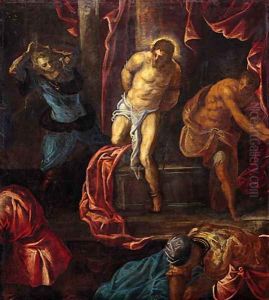 The Flagellation of Christ by Jacopo Tintoretto (Robusti)