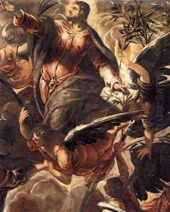 The Ascension (detail 2) by Jacopo Tintoretto (Robusti)