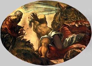 Jonah Leaves the Whale's Belly 2 by Jacopo Tintoretto (Robusti)