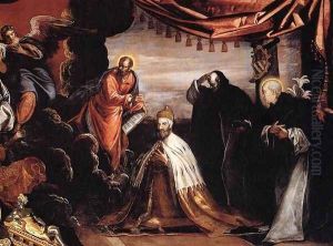The Dead Christ Adored by Doges Pietro Lando and Marcantonio Trevisan (detail 2) by Jacopo Tintoretto (Robusti)