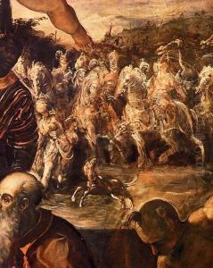 The Adoration of the Magi (detail) by Jacopo Tintoretto (Robusti)