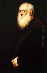 Portrait of a White-Bearded Man 2 by Jacopo Tintoretto (Robusti)