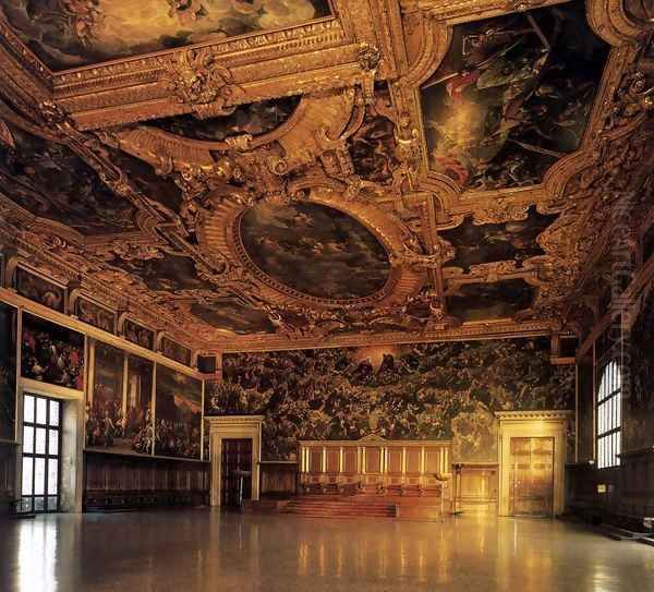 View of the Sala del Maggior Consiglio - view 1