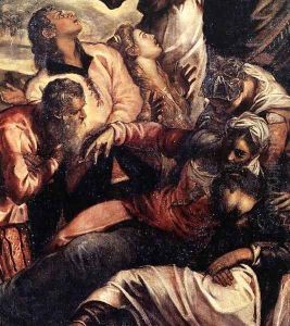 The Crucifixion (detail) 5 by Jacopo Tintoretto (Robusti)