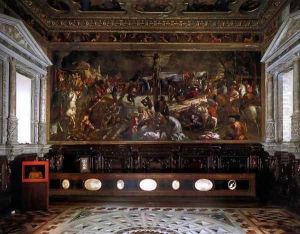 The Sala dell'Albergo by Jacopo Tintoretto (Robusti)