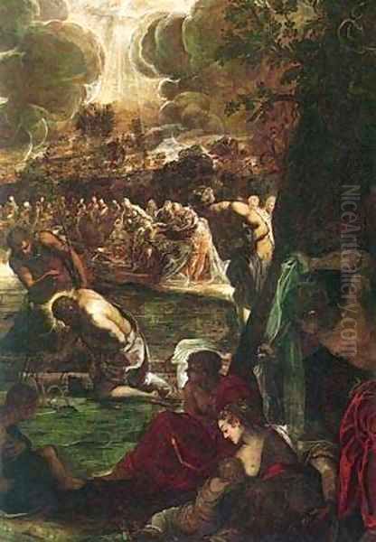 Baptism Of Christ Detail 1579-81 - view 1
