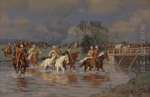 Riderscrossing A Ford