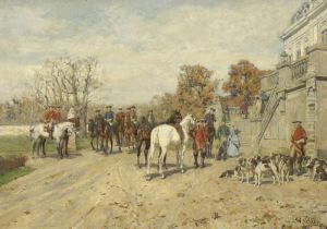 Aufbruch Zur Jagd by Wilhelm Velten
