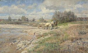 Russian Village by Wilhelm Velten