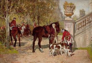 Vor Der Jagd by Wilhelm Velten
