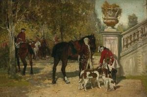 Vor Der Jagd. by Wilhelm Velten