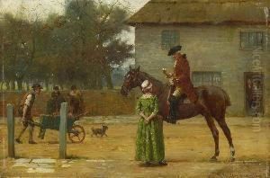 Rastender Reiter Vor Der
Dorfschanke. by Wilhelm Velten