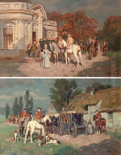 Arriving At The Pavilion; And A Rest From The Hunt - view 1