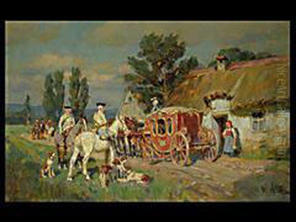 Die Kutsche Bei Der Rast - view 1