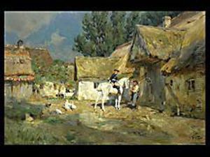 Der Postillion Auf Dem Bauernhof by Wilhelm Velten